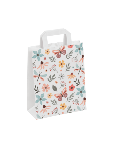 Papieren cadeauzakjes Butterflies – 18+8x22 / 22+10x28 – Decoratieve zakjes