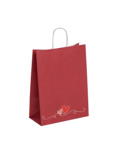 Sacs cadeau Cœurs – 18+8x22 / 26+12x35 – Sacs papier décoratifs