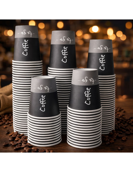 Gobelets carton kraft 20 cl – Coffee Line – FSC – 100 pièces