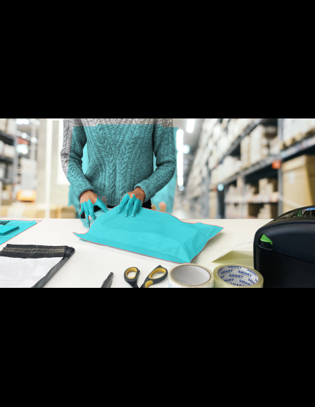 50 opaque Coex verzendzakken 320x450 mm met retourstrip