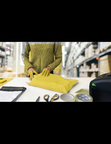 50 opaque Coex verzendzakken 320x450 mm met retourstrip