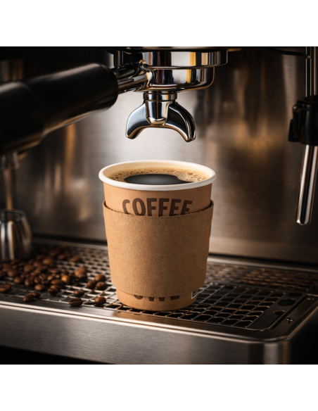 100 kartonnen sleeves voor koffiebekers 230 cc 8 oz