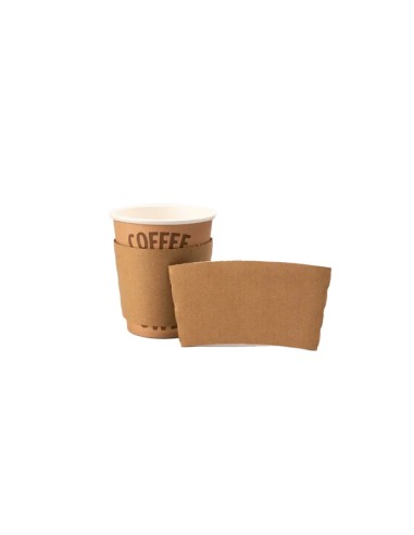 100 kartonnen sleeves voor koffiebekers 230 cc 8 oz
