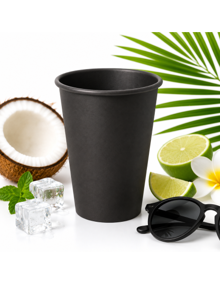 50 Wegwerp Kartonnen Bekers 240ml – Zomerse Kleuren voor Warme en Koude Dranken