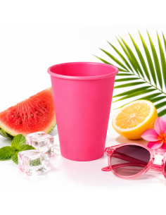 Gobelets jetables en carton 240ml pour boissons chaudes et froides couleurs estivales