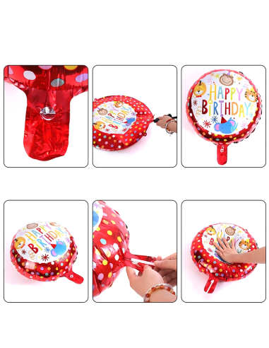 Kit ballons anniversaire singe enfant – décoration jungle 5 pièces