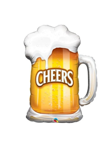 Bier ballon set verjaardag Cheers 5 stuks decoratie