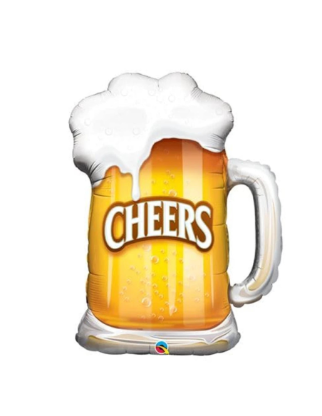 Kit ballons anniversaire bière Cheers – décoration adulte 5 pièces