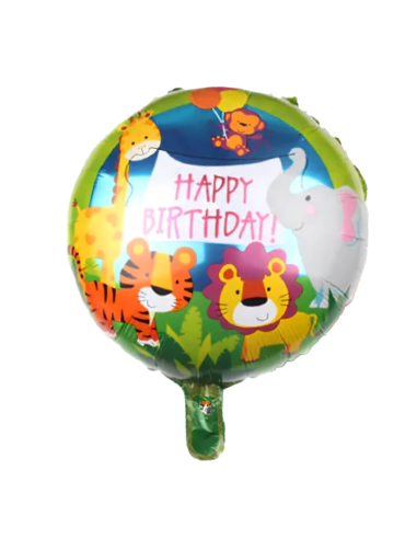 Giraf ballonnen verjaardag set 5 stuks jungle decoratie