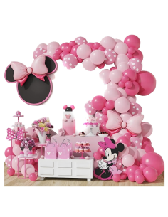 Minnie Mouse ballonnen slinger 111 stuks verjaardag