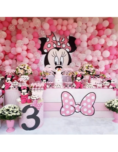 Minnie Mouse ballonnen slinger 111 stuks verjaardag 2