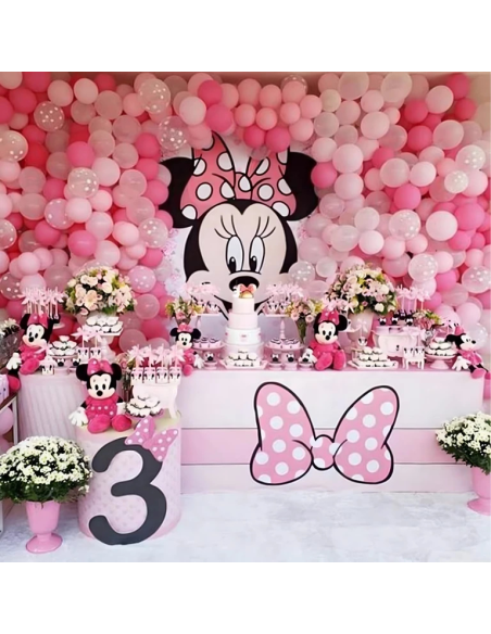 Minnie Mouse ballonnen slinger 111 stuks verjaardag
