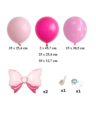 Minnie Mouse ballonnen slinger 111 stuks verjaardag