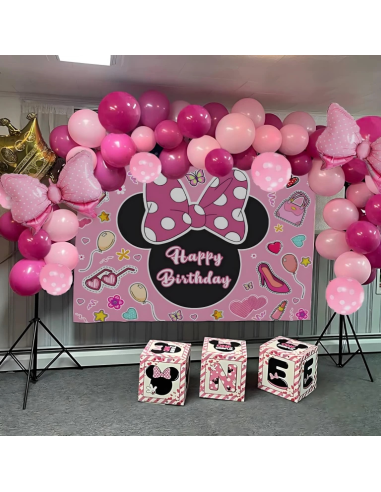 Minnie Mouse ballonnen slinger 111 stuks verjaardag