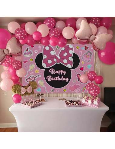 Minnie Mouse ballonnen slinger 111 stuks verjaardag