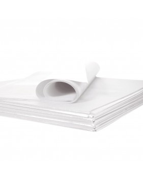 Papier de soie blanc en rame 50 x 75cm / Papier d'emballage  - Accueil