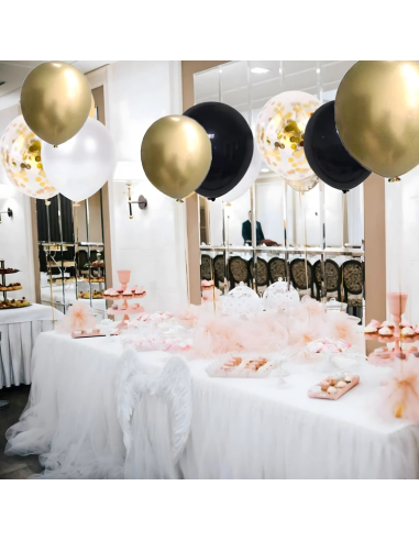 Ballonnen 30 jaar zwart goud set verjaardag decoratie