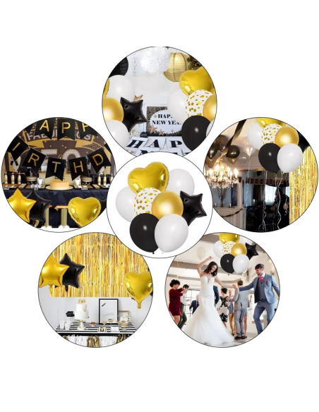Ballonnen 30 jaar zwart goud set verjaardag decoratie