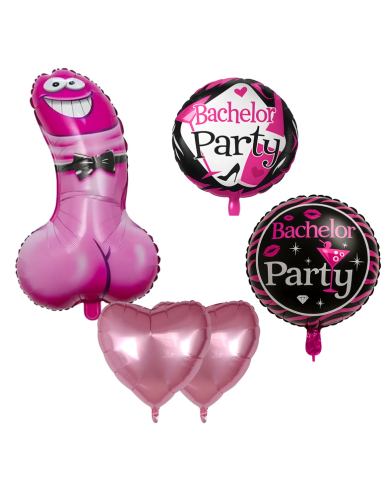 Ballonnen vrijgezellenfeest dames set 5 stuks EVJF