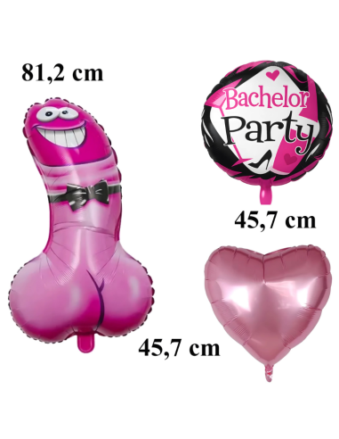 Ballons EVJF kit 5 pièces – décoration enterrement vie jeune fille