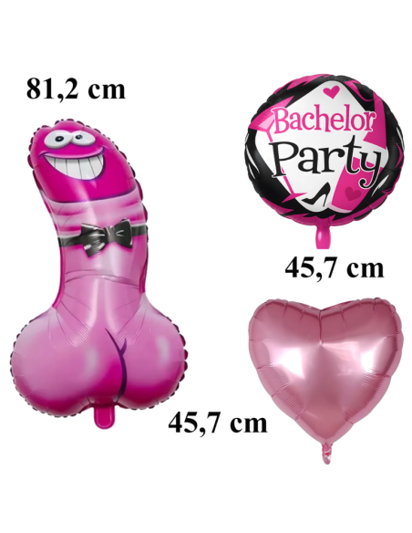 Ballonnen vrijgezellenfeest dames set 5 stuks EVJF
