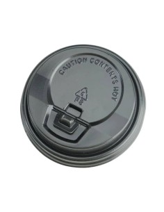 Zwarte deksels Ø90mm voor koffiebekers – 100 of 1000 stuks 2