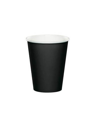 Kartonnen bekers zwart 360ml – 100 stuks koffiebekers