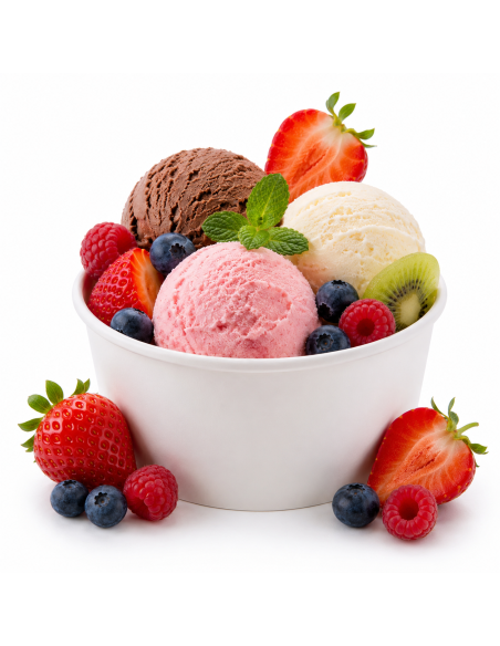 Gobelets à glace carton blanc 180 ml Ø90 mm - Lot de 50