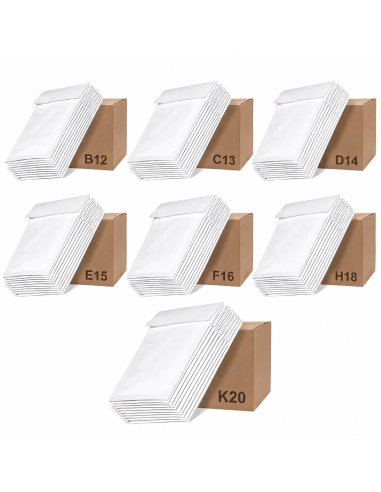 Enveloppes à bulles blanches idéales pour l’envoi de vêtements et d’articles sur Vinted