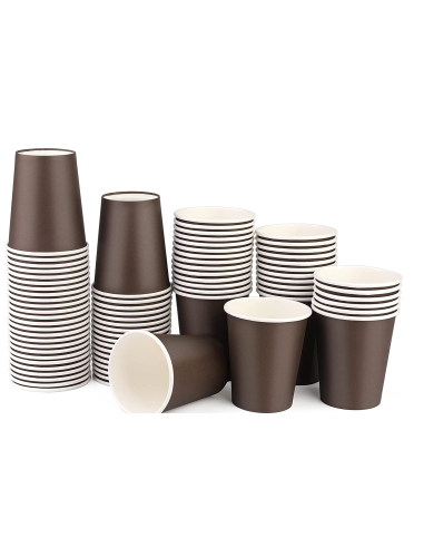 Gobelet à café en carton noir 240 ml Ø80 mm - lot de 100