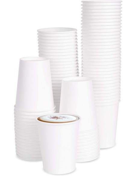 Gobelets en carton blanc 240 ml pour café à emporter