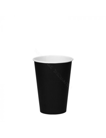 Gobelet à café en carton noir 180 ml Ø70,3 mm - lot de 100