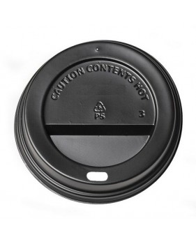 Deksel zwart voor Coffee to go beker 80mm 240ml 8oz- 50 stuks  - Home Deksel zwart voor Coffee to go beker 80mm 240ml 8oz- 50 stuks  - Home