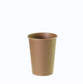 Gobelets à café jetables en carton brun kraft 240 ml 2
