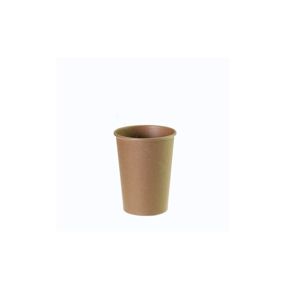 Gobelet à café en carton brun kraft 240 ml Ø80 mm - lot de 100