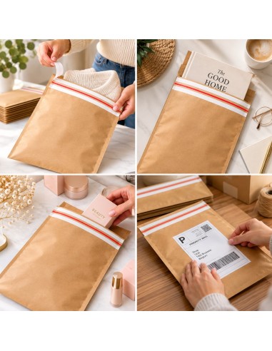 Plasticvrije kraft verzendzakken voor kleding, boeken en cosmetica - Packadi