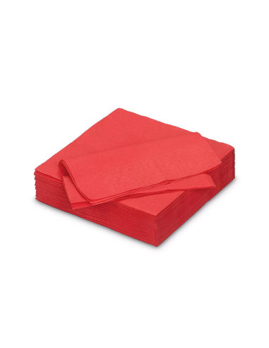 Bio papieren servetten 33 cm rood