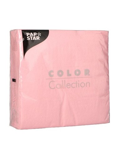 Bio papieren servetten 33 cm roze