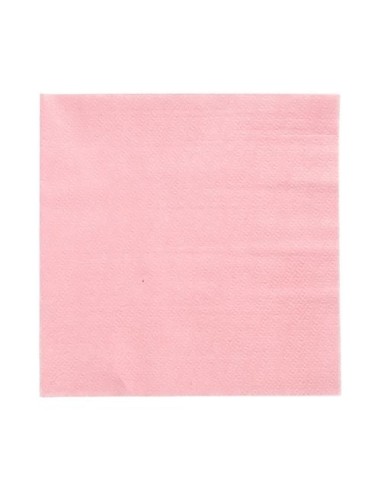 Pak van 100 bio papieren servetten roze