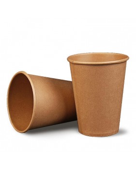 Kartonnen koffiebeker bruin kraft 180 ml Ø70,3 mm - 100 stuks
