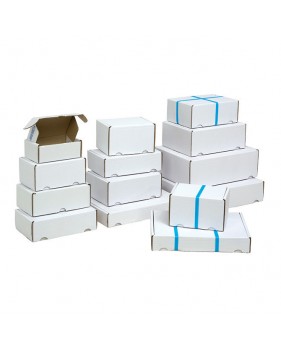 Witte postdozen/ verzenddozen 23x14x7cm  - Home