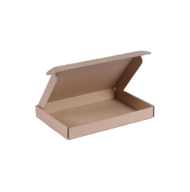 Boîte brune kraft extra plate pour boîte aux lettres format A6 18 x 11,5 x 3 cm - Packadi