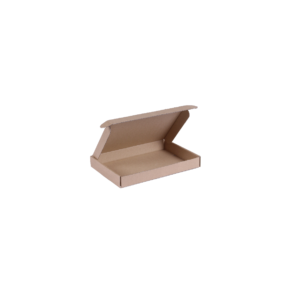 Bruine kraft extra platte brievenbusdoos formaat A6 18 x 11,5 x 3 cm - Packadi
