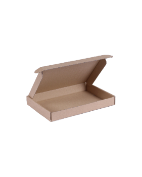 Boîte brune kraft extra plate pour boîte aux lettres format A6 18 x 11,5 x 3 cm - Packadi