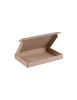 Bruine kraft extra platte brievenbusdoos formaat A6 18 x 11,5 x 3 cm - Packadi