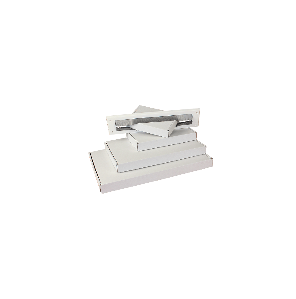 Boîte blanche extra plate pour boîte aux lettres format A6 18 x 11,5 x 3 cm - Packadi