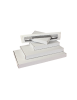 Witte extra platte brievenbusdoos formaat A6 18 x 11,5 x 3 cm - Packadi