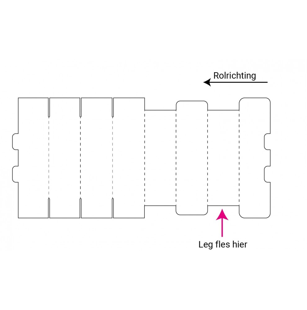 Boite d'expédition pour 1 bouteille - double cannelure  - Accueil