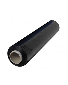 Zwarte rekfolie voor handmatig wikkelen, 50 cm x300m 20µm 1.5kg  - ...