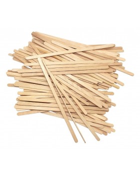 100 x Bâtonnets de Café en Bois de Bouleau Jetables  - Accueil 100 x Bâtonnets de Café en Bois de Bouleau Jetables  - Accueil